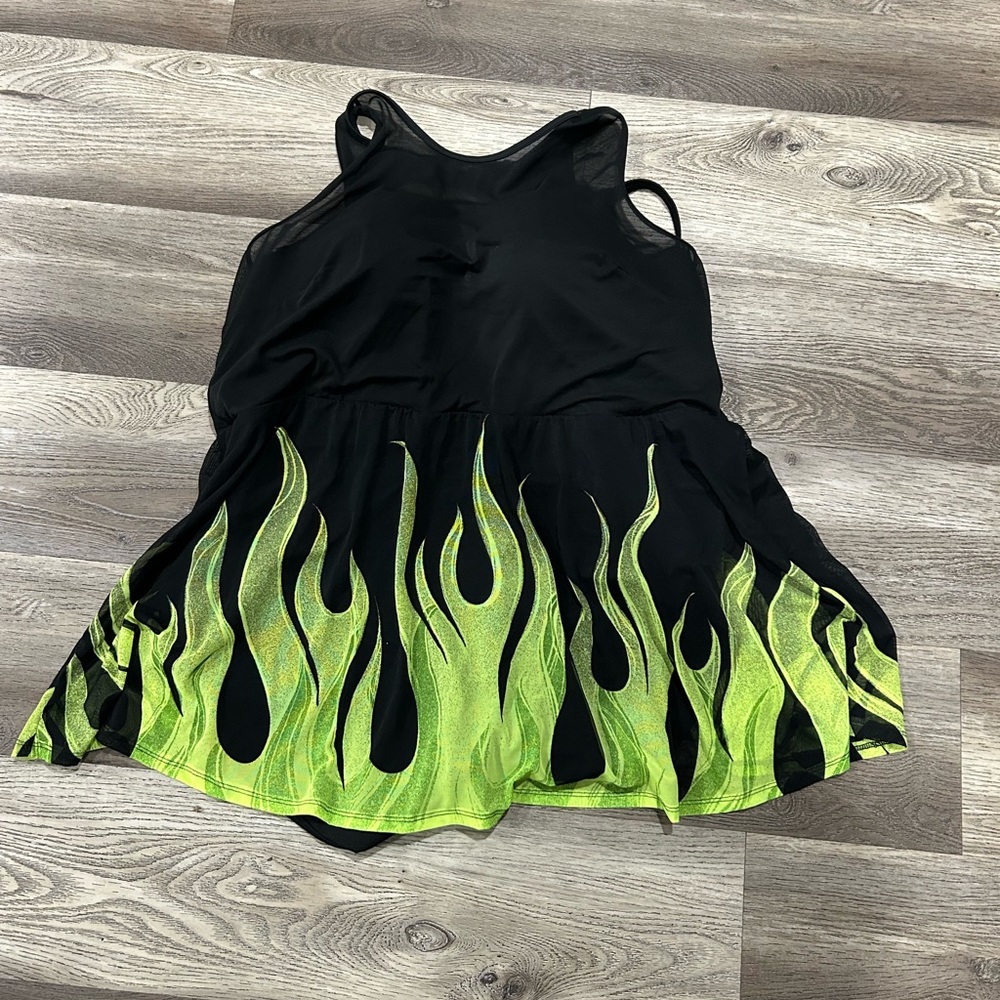 Torrid Women’s Plus Size 4X Black Flame Maleficent Disney Villian Swim  Dress - Picture 3 of 7